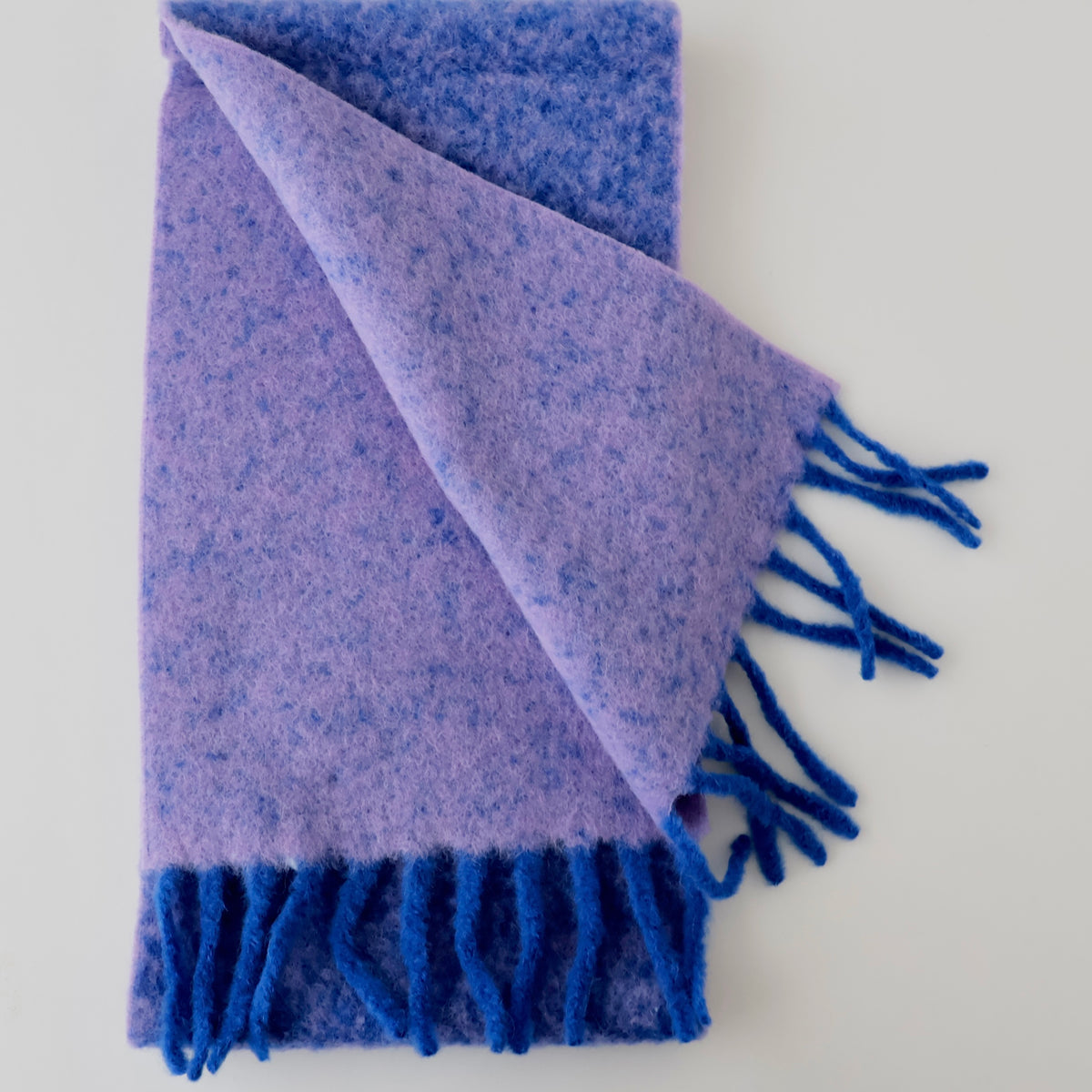 Two Colour Woolly Scarf