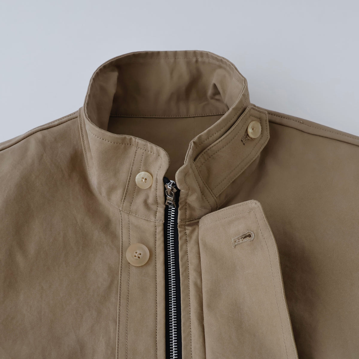 Grover Zip Blouson In Cotton Twill