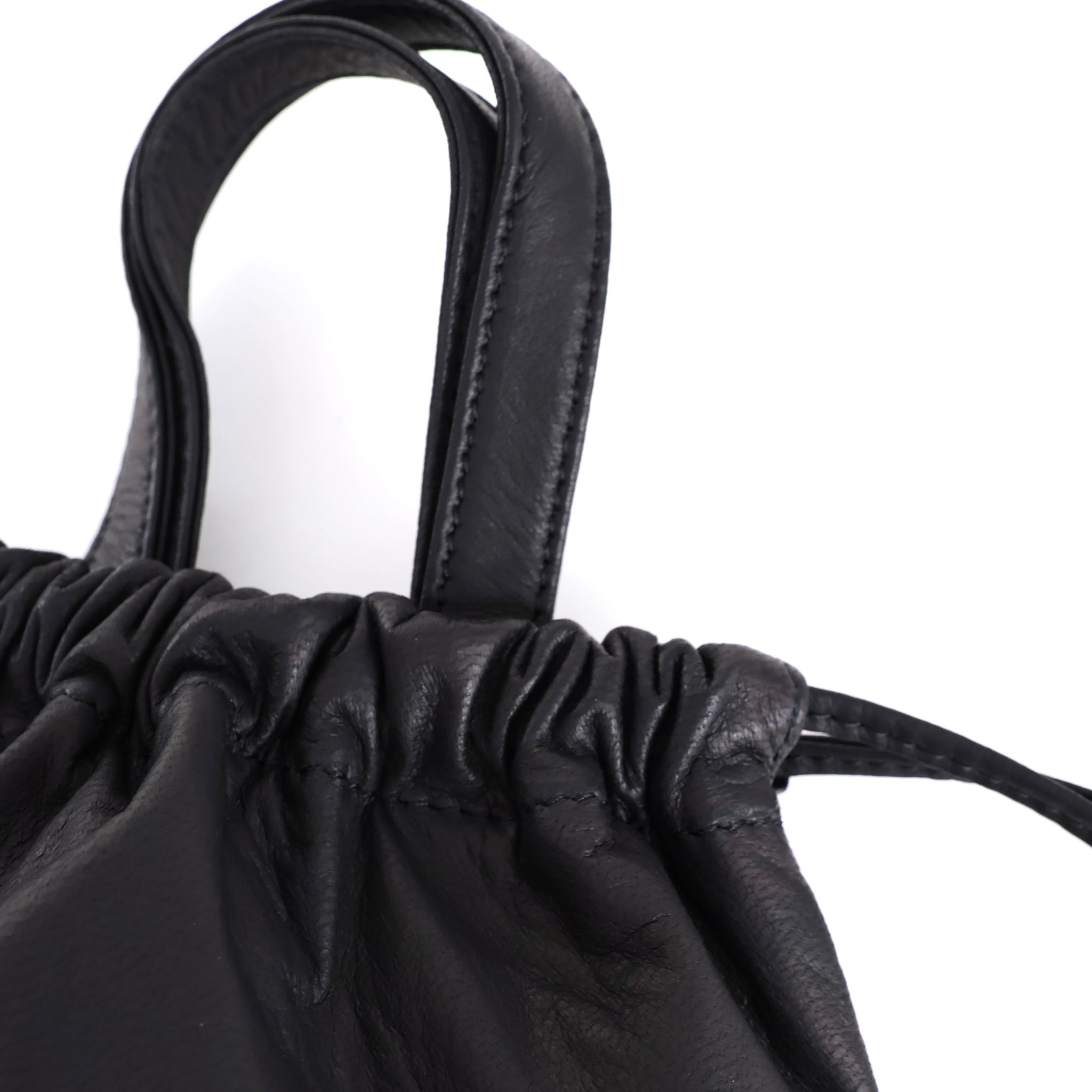 DA114 / DOUBLE FACED DRAWSTRING POUCH + HANDLE M