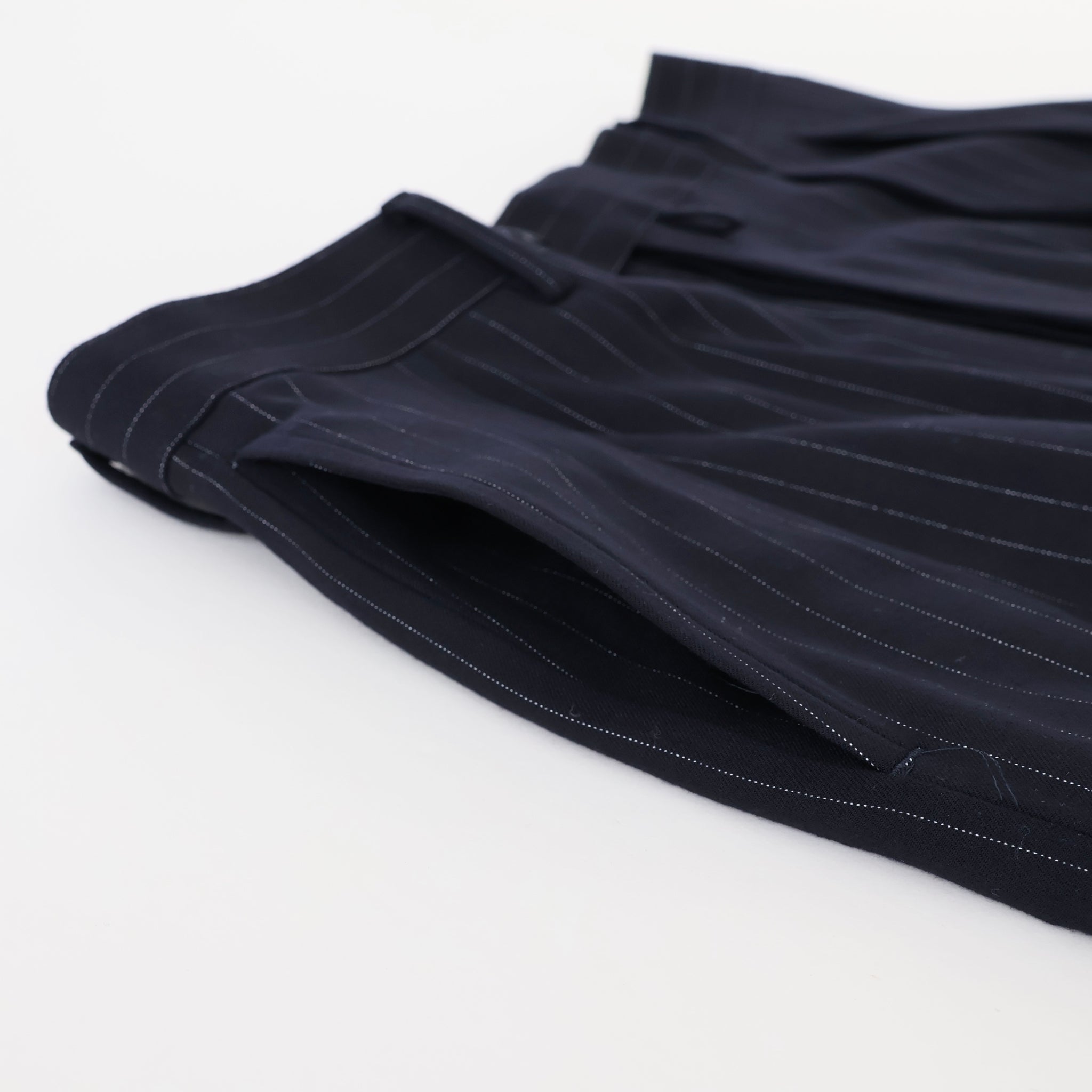 140's Wool Stretch Pinstripe Standard Type1