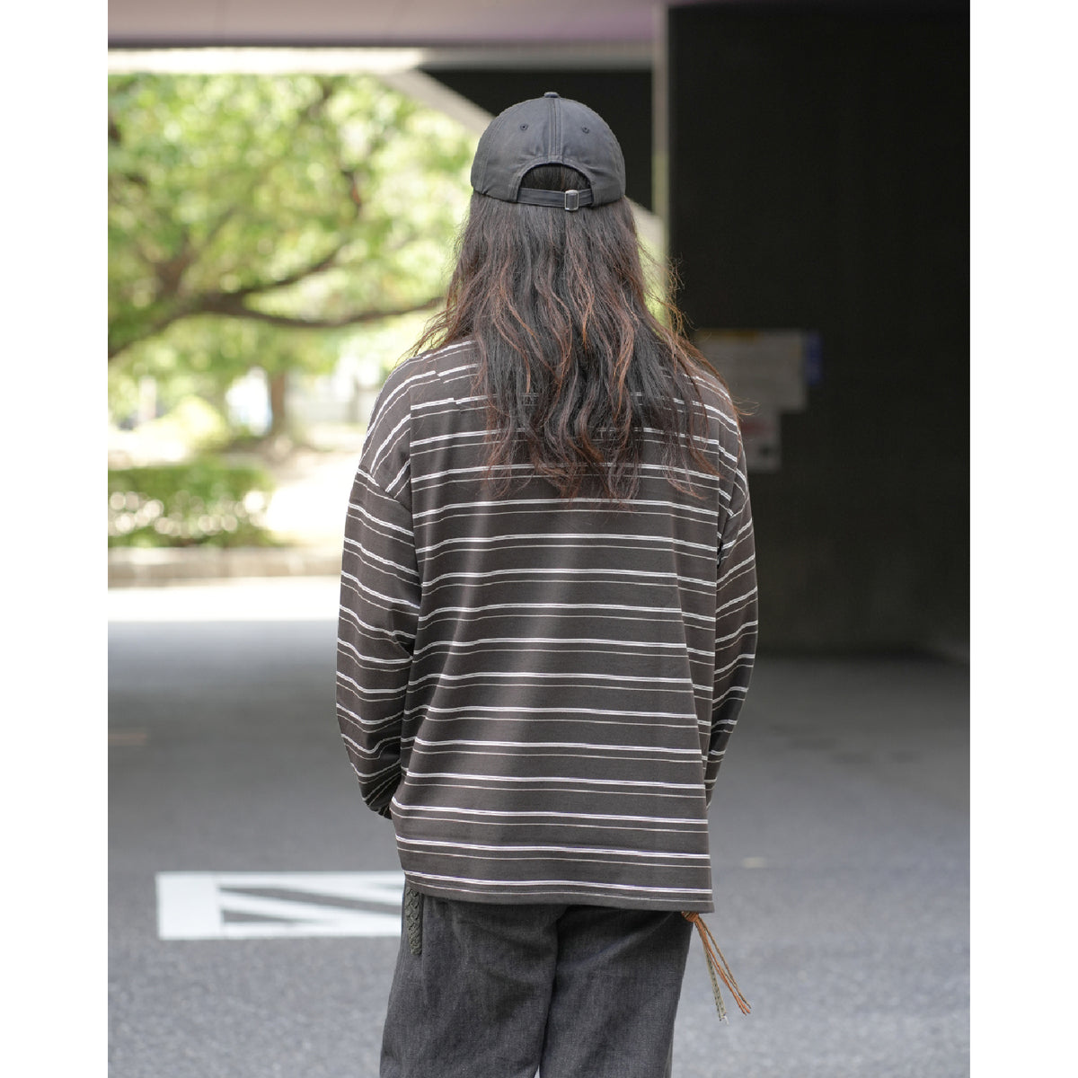 BORDER LS T-SHIRT