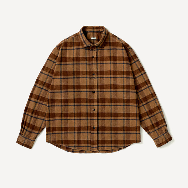 Vintage Cotton Silk Nep Twill Check Shirt