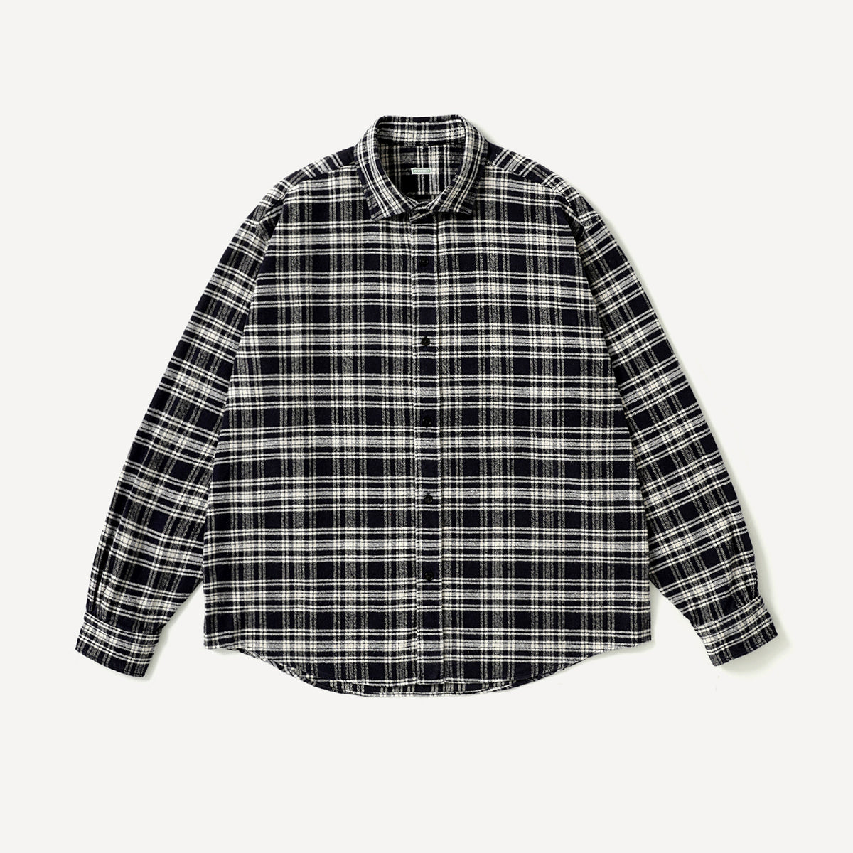 Vintage Cotton Silk Nep Twill Check Shirt
