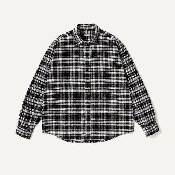 Vintage Cotton Silk Nep Twill Check Shirt