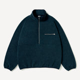 Vintage Silk Fleece Harf ZIP Jacket BLUE