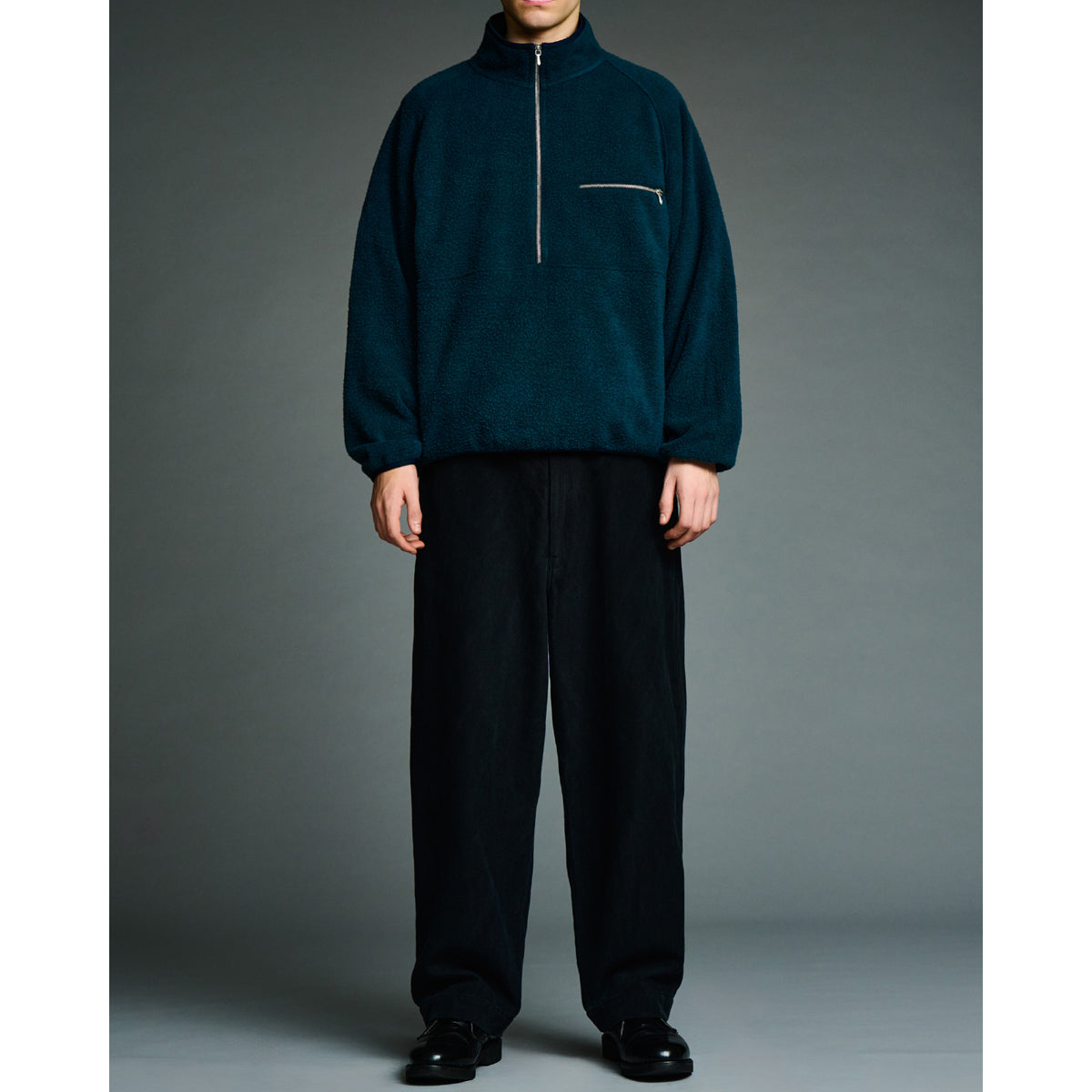 Vintage Silk Fleece Harf ZIP Jacket