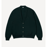 Wool Cotton High Gauge Cardigan GREEN