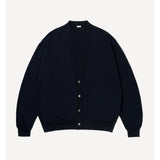 Wool Cotton High Gauge Cardigan NAVY