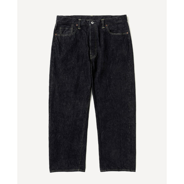 Washed Denim Wide Pants