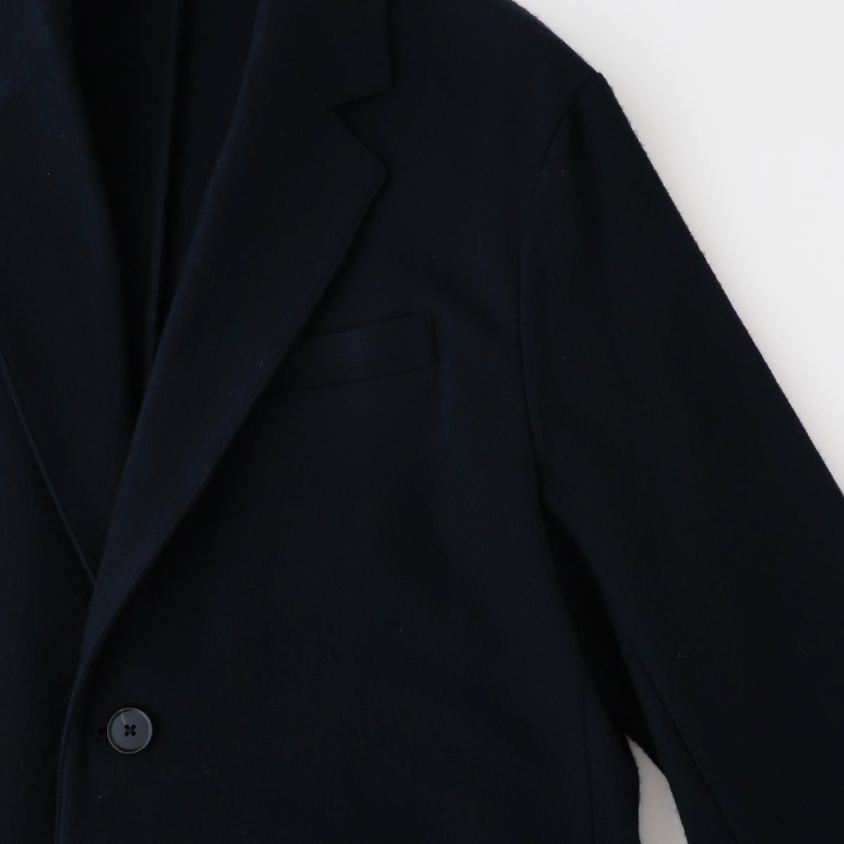 W/CA FLEECE EASY SINGLE BREASTED JACKET