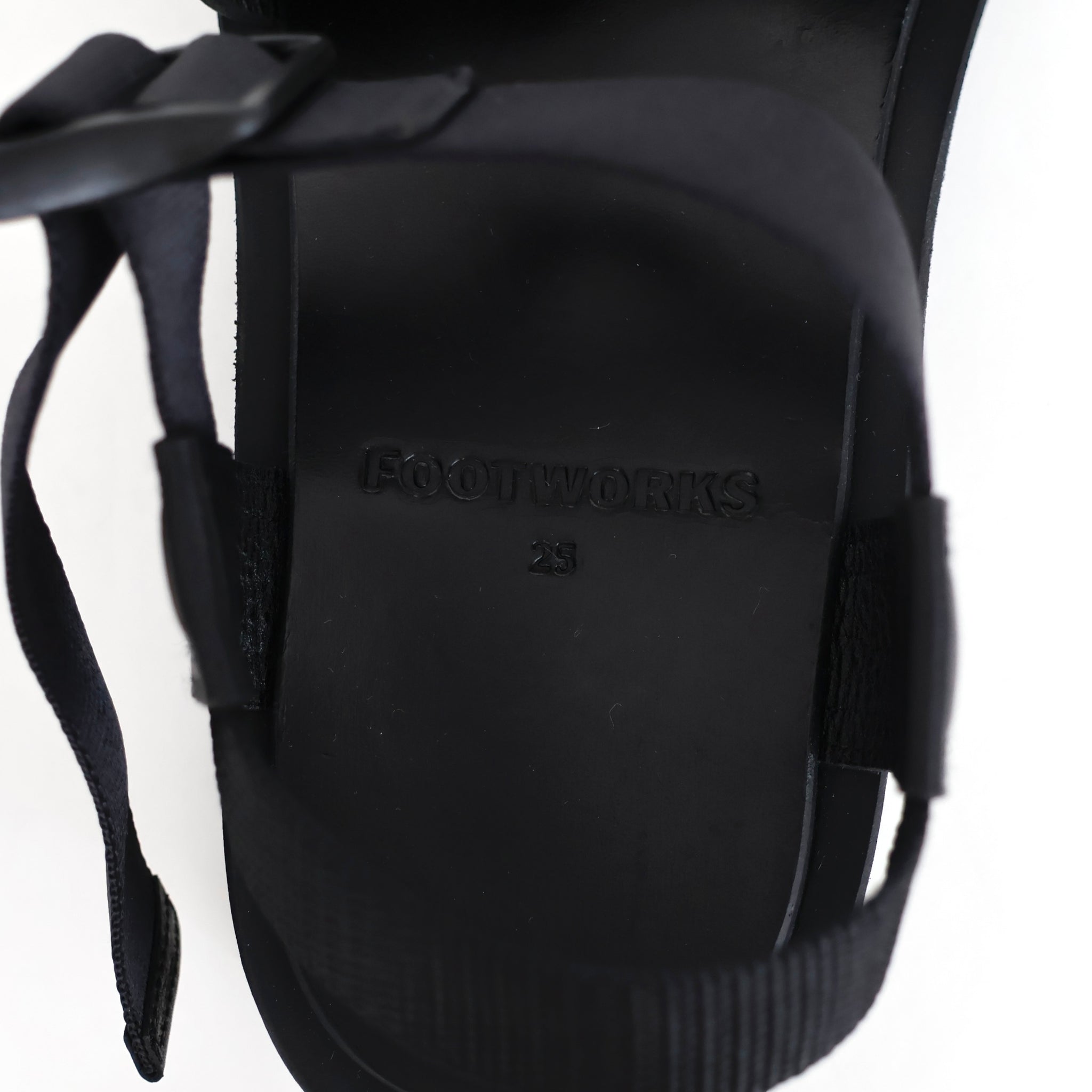Sandals with Velcro Straps wide belt in Grain Leather