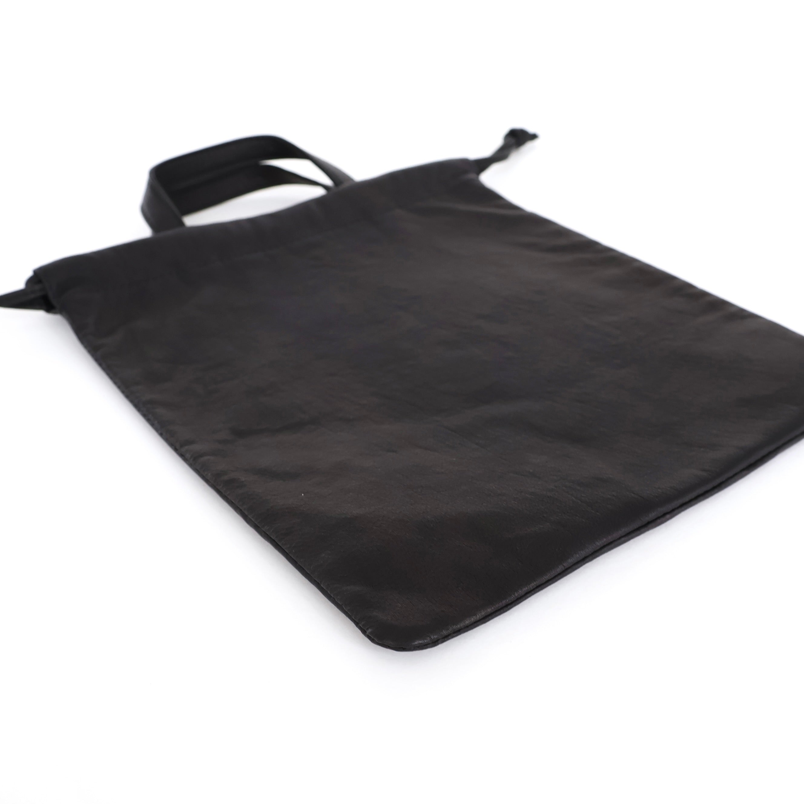 DA114 / DOUBLE FACED DRAWSTRING POUCH + HANDLE M | ref. / Web Store