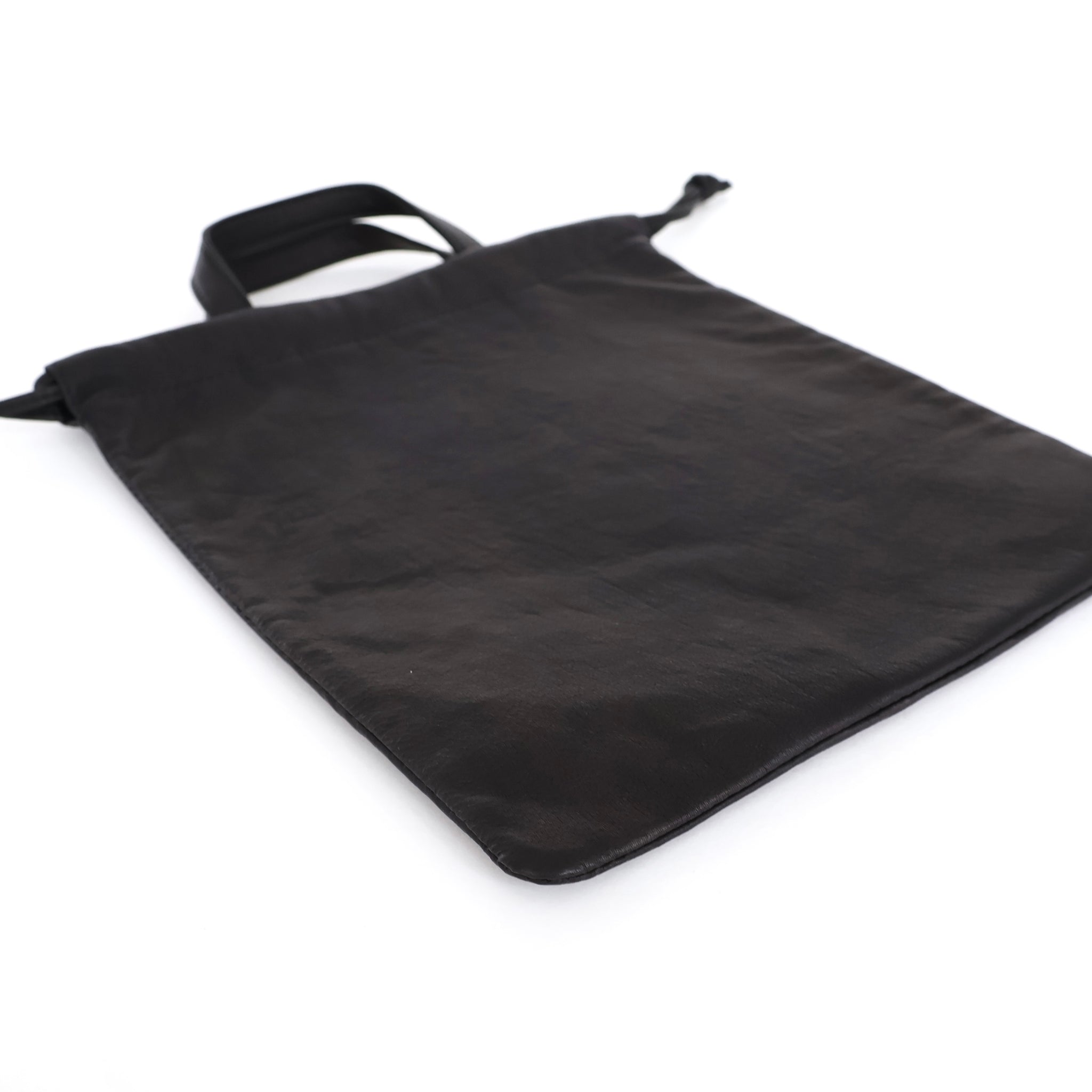 DA114 / DOUBLE FACED DRAWSTRING POUCH + HANDLE M