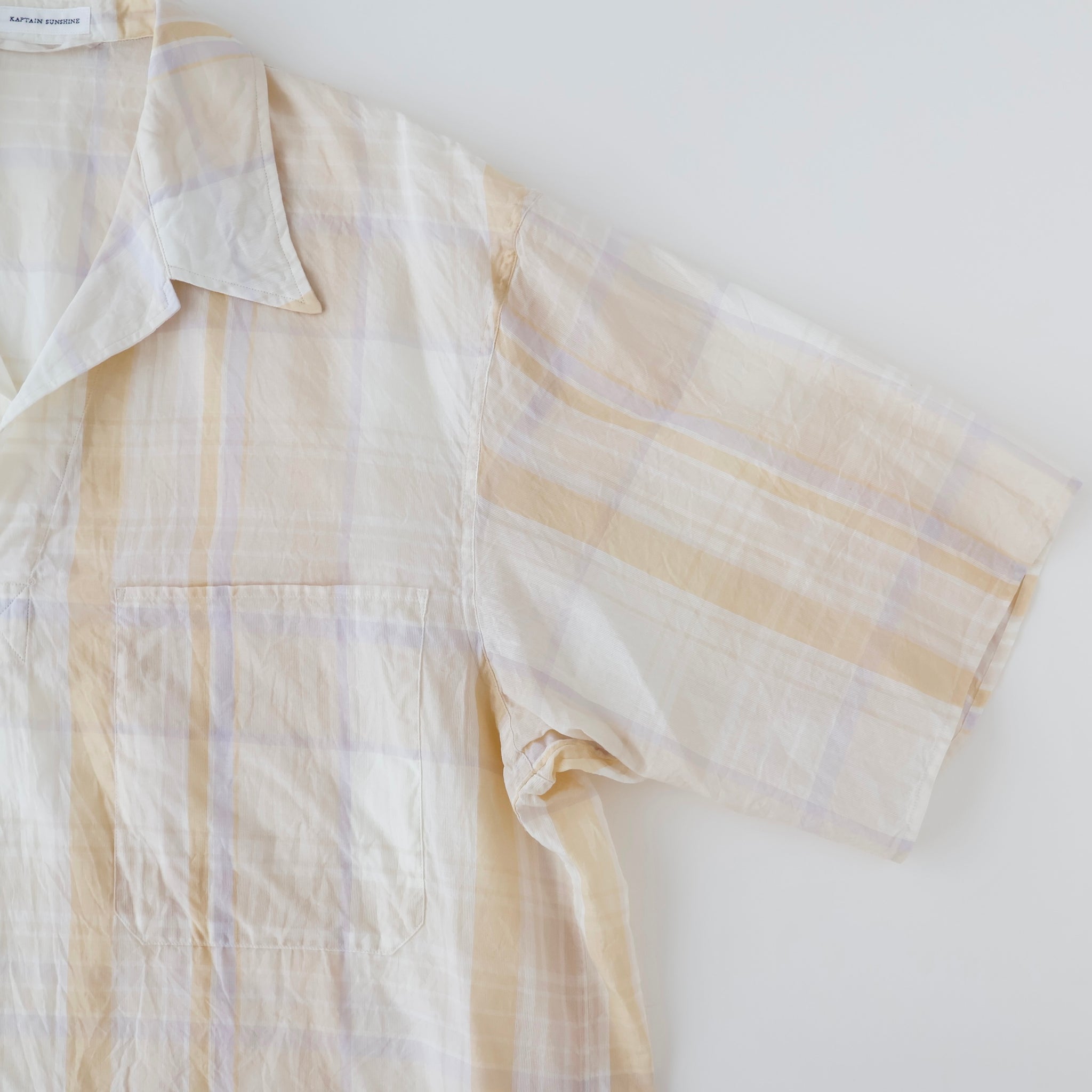 Gauze Plaid Pullover SS Shirt