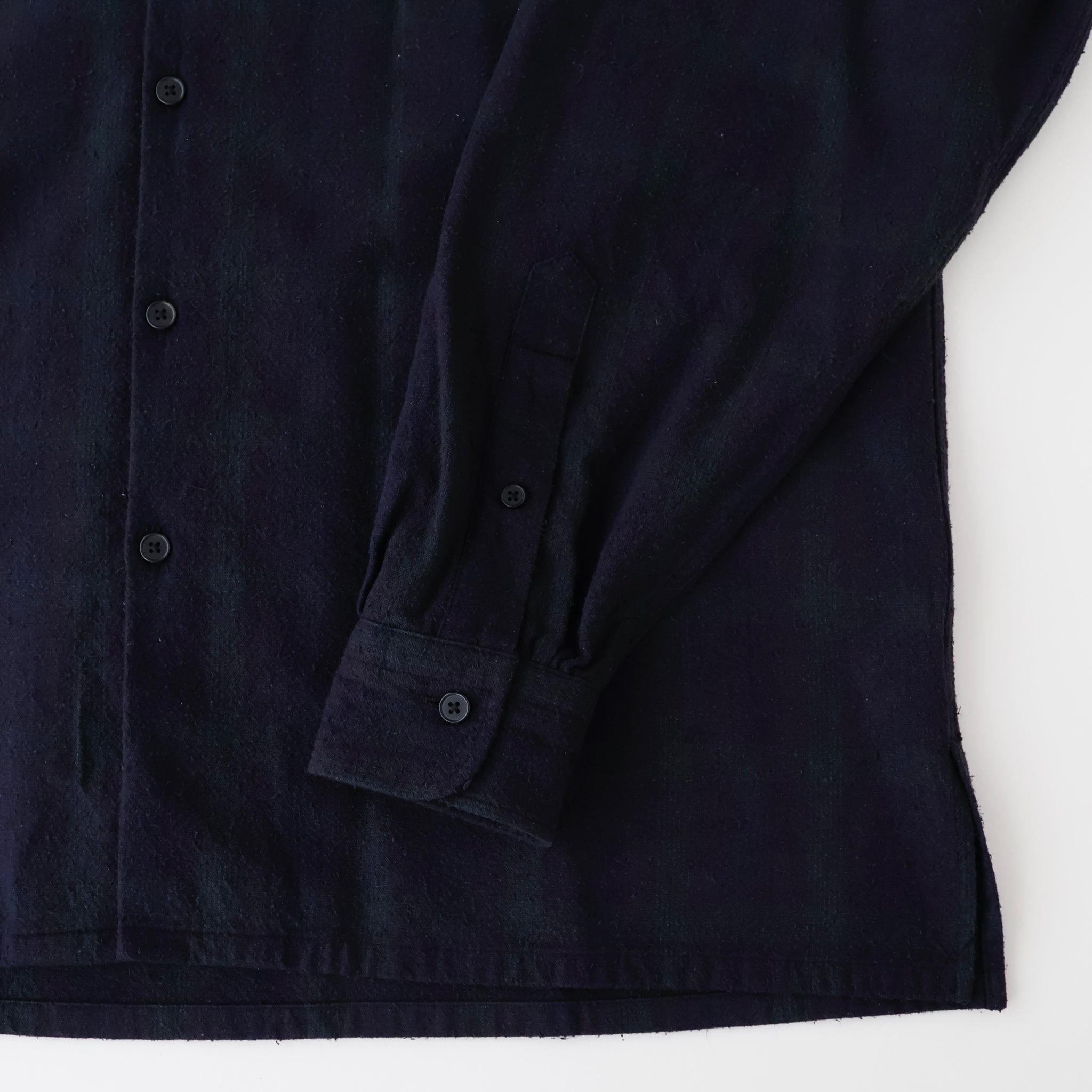 Silk Nep Loop Collar Shirt