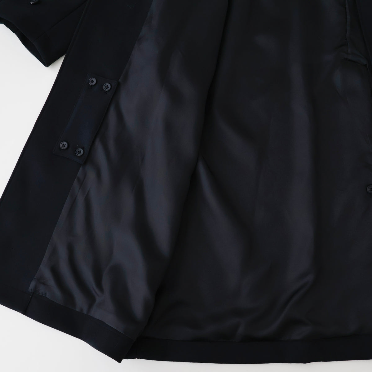WOOL MELTON OVERSIZED INVESTIGATED COAT