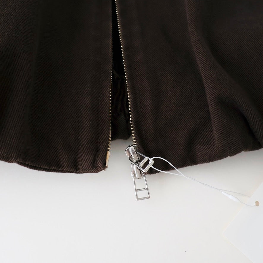 Caviar Oversized Blouson in Brushed Cotton