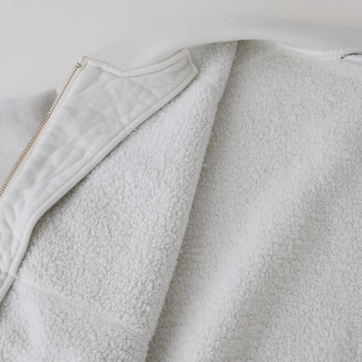 FLEECE-LINED SWEAT VERSITY SHIRT