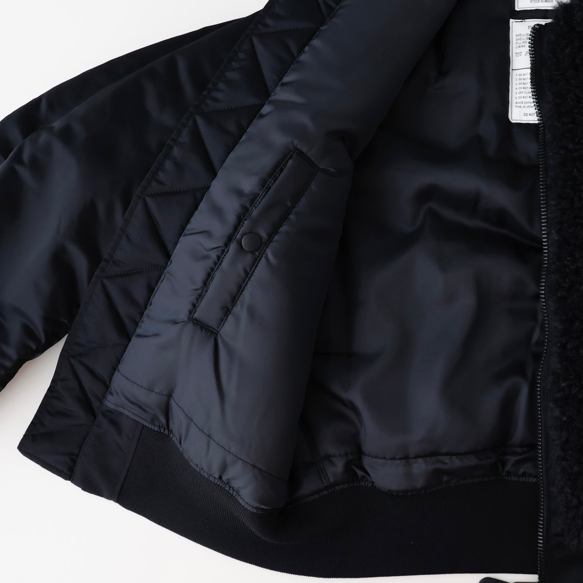 FAUX SHEARLING TYPE MA-1 JACKET