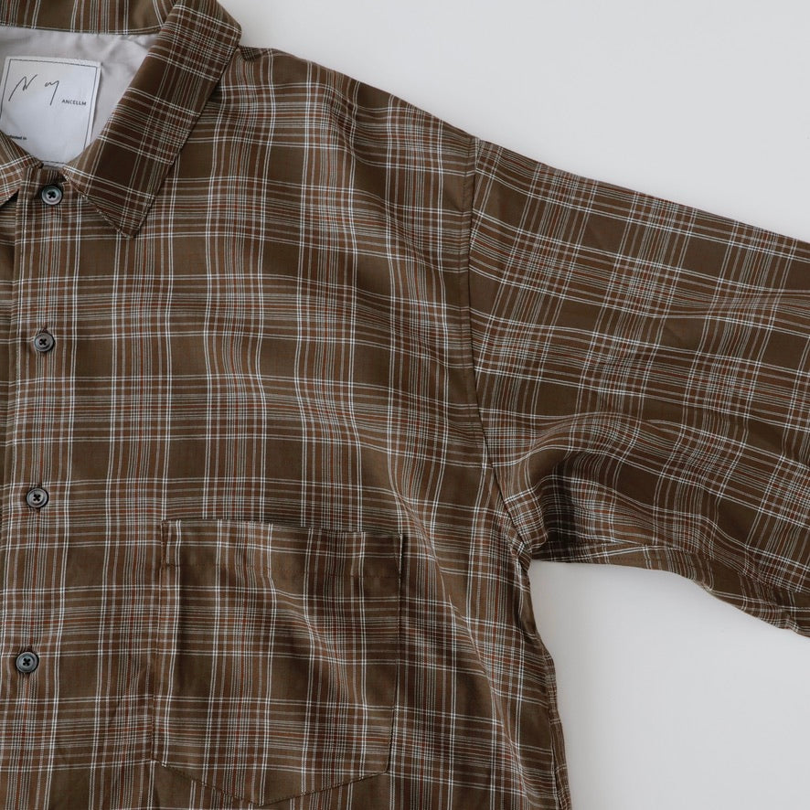 AGING RAYON CHECK SHIRT