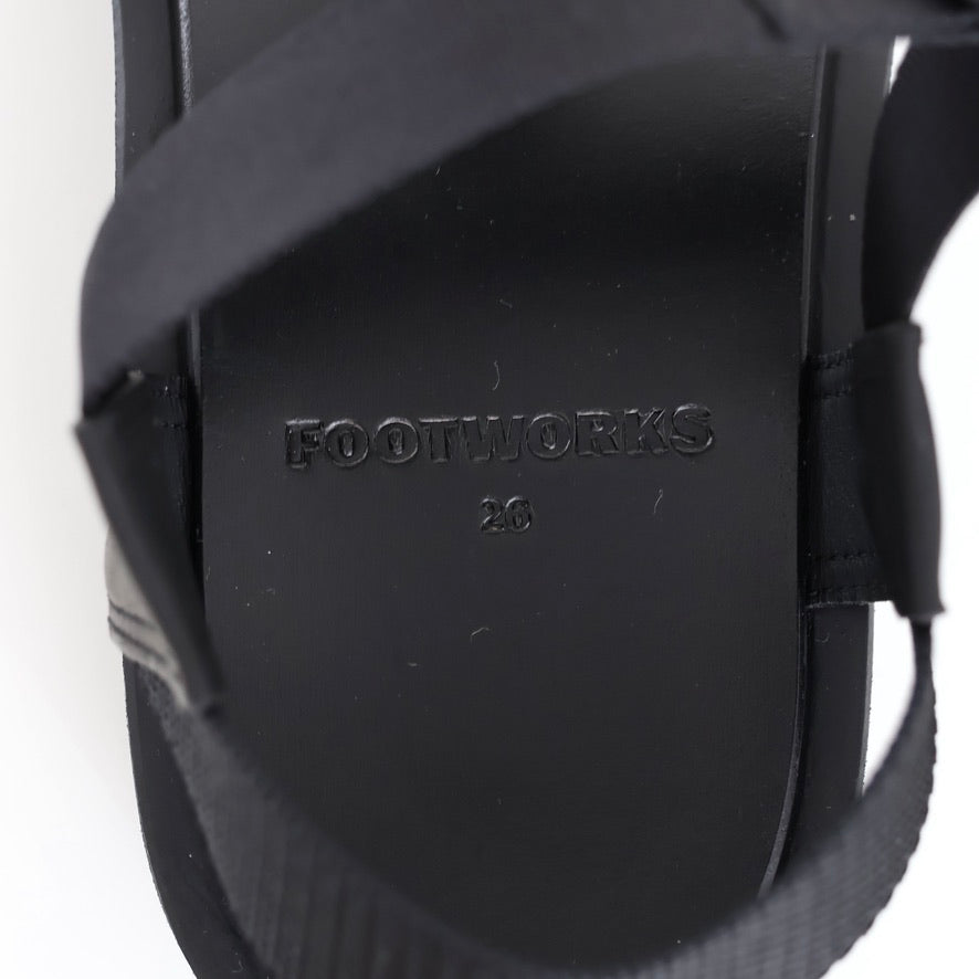 Sandals / Grained leather