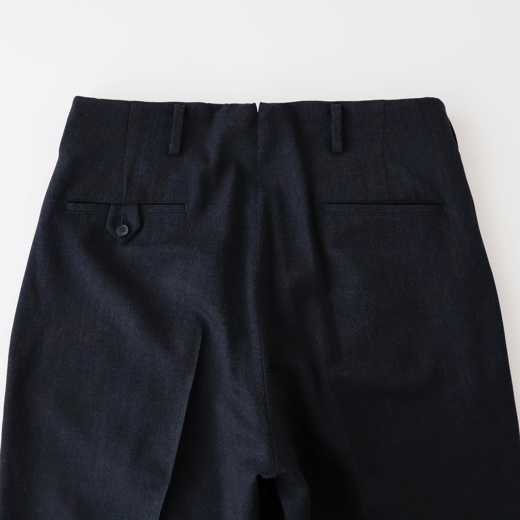Wool Wide Tapered Trousers - ref. / Web Store
