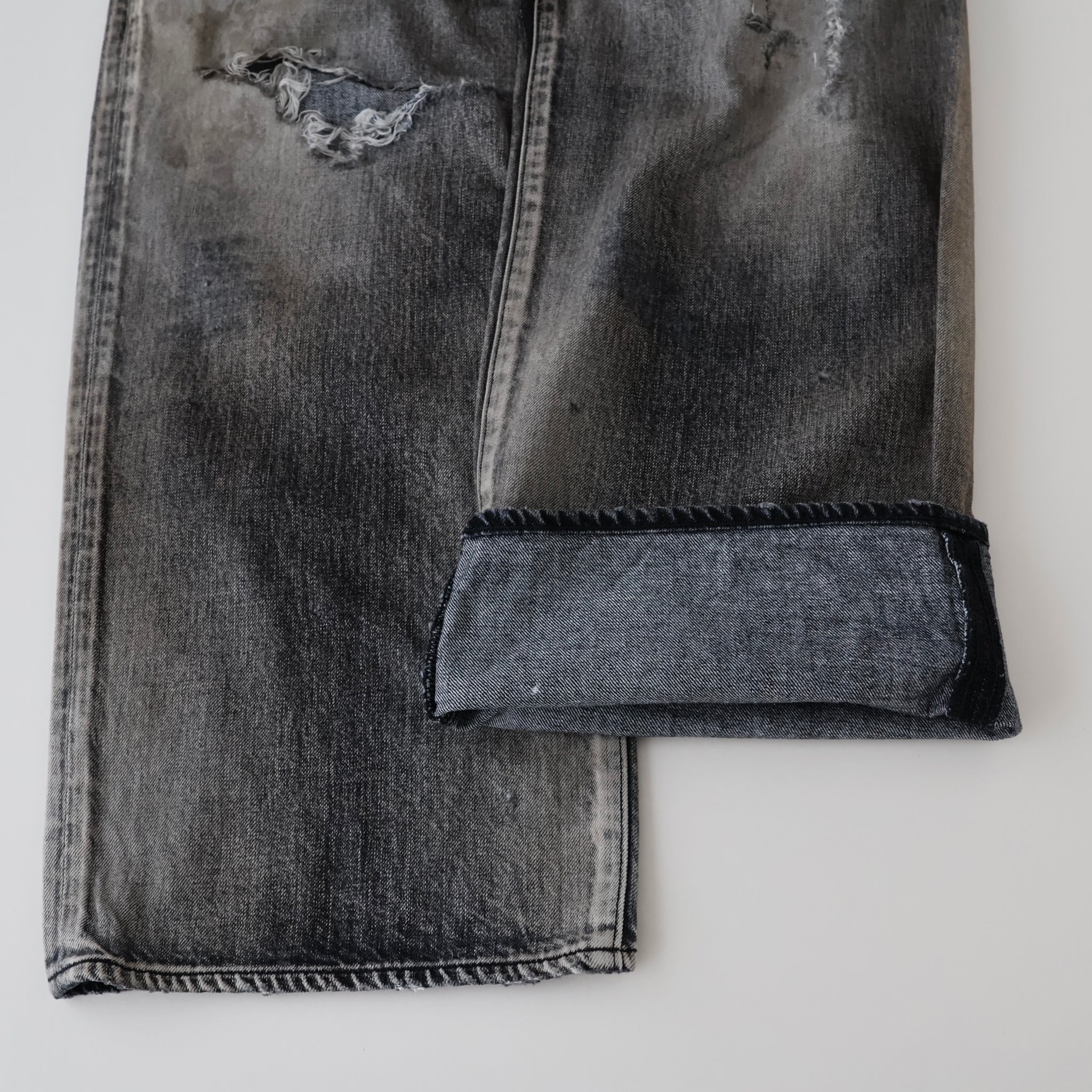 CRASH MIDDLE STRAIGHT 5P DENIM PANTS - ref. / Web Store