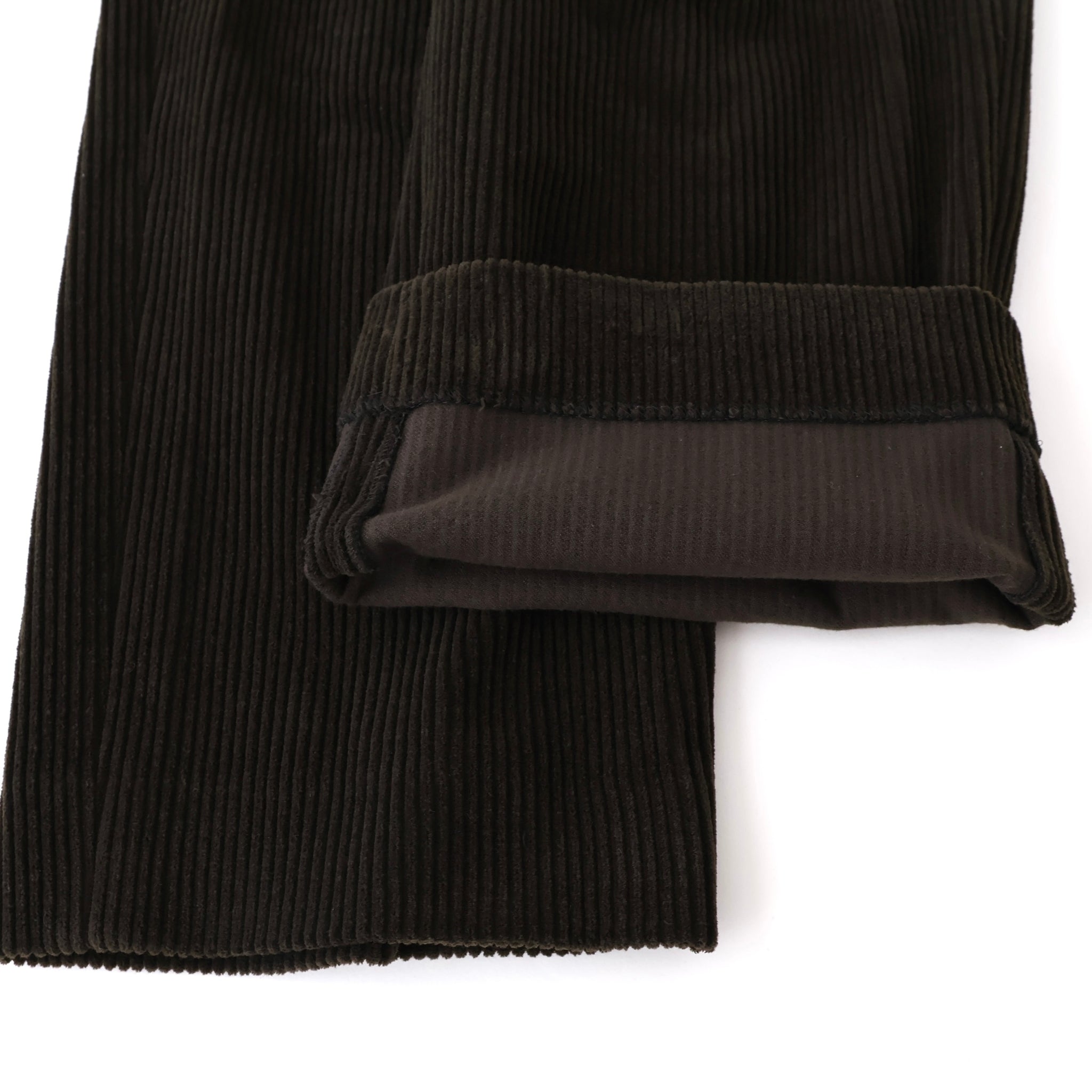 Wool Corduroy Wide Tapered Trousers