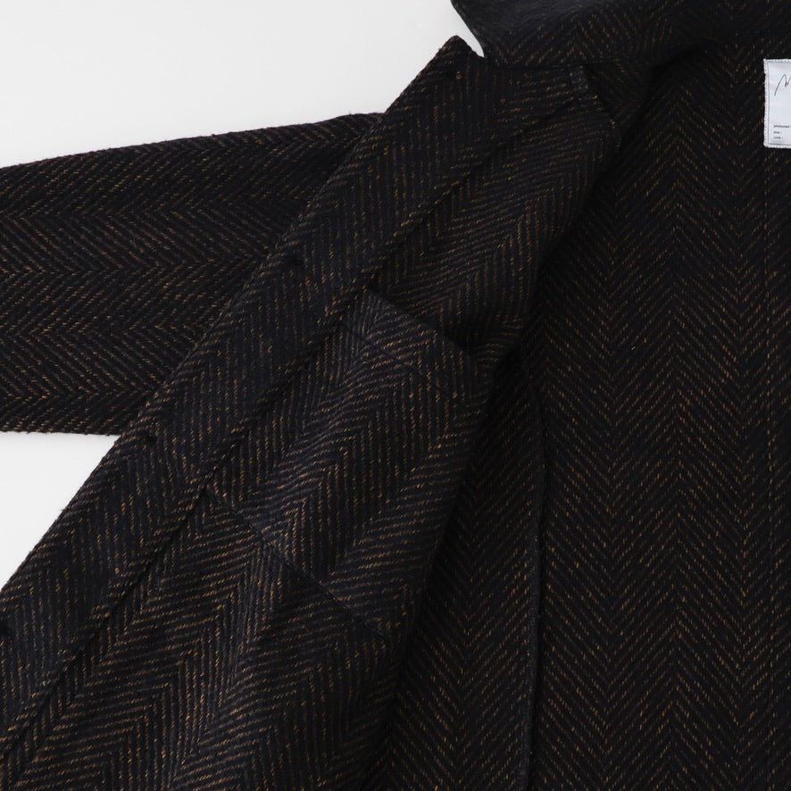 DAMAGE WOOL HERRINGBONE COVER ALL