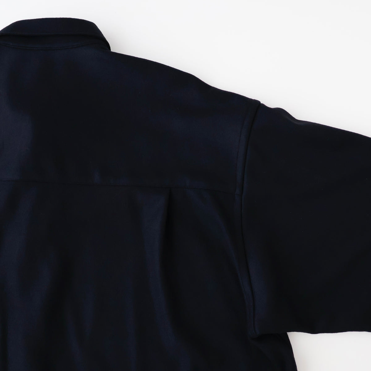 Wool Smooth Flannel Oversized Regular Collar Shirt
