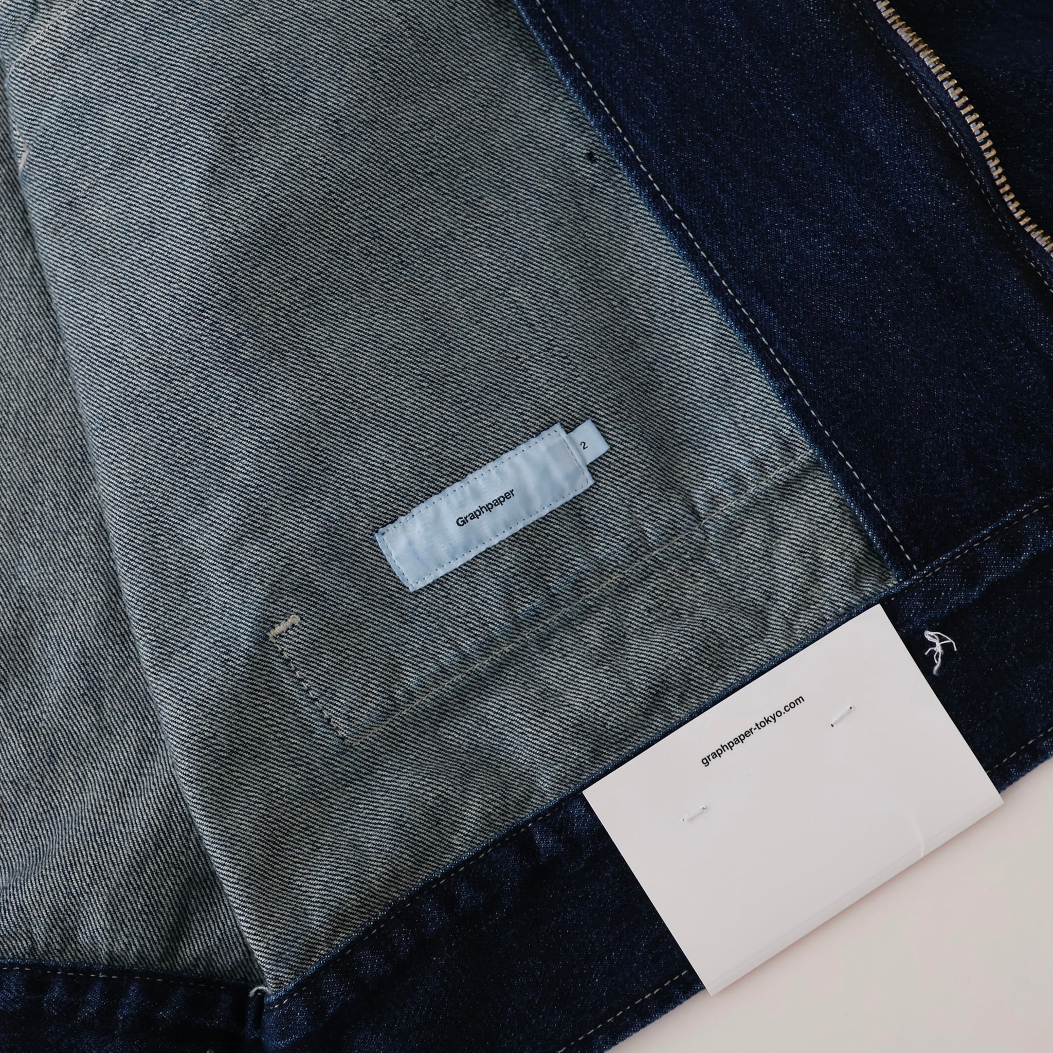 Selvage Denim Zip Jacket - ref. / Web Store