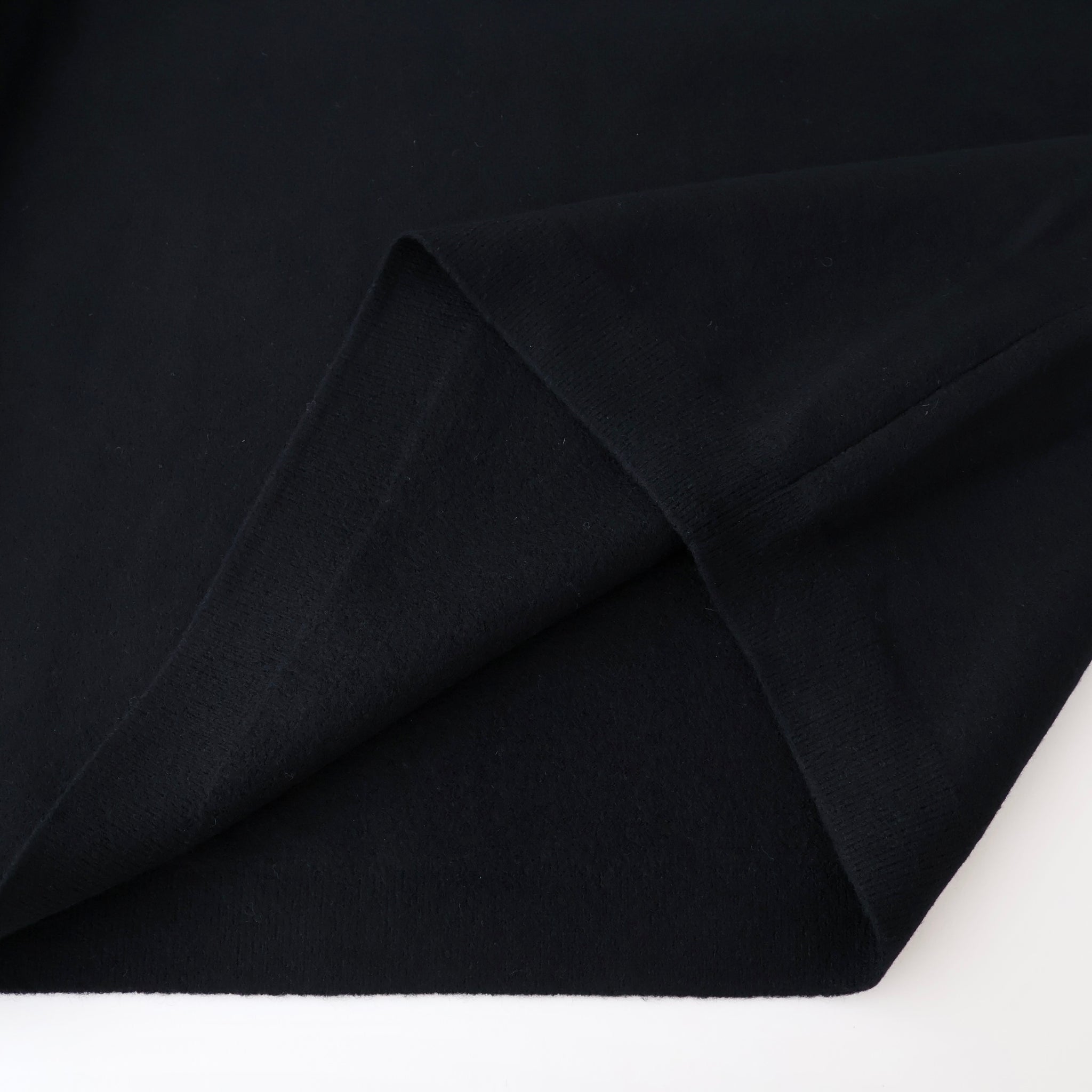 FINE WOOL MELTON_ZIP UP POLO SWEATER
