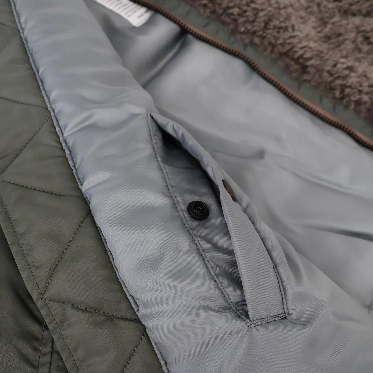 FAUX SHEARLING TYPE MA-1 JACKET
