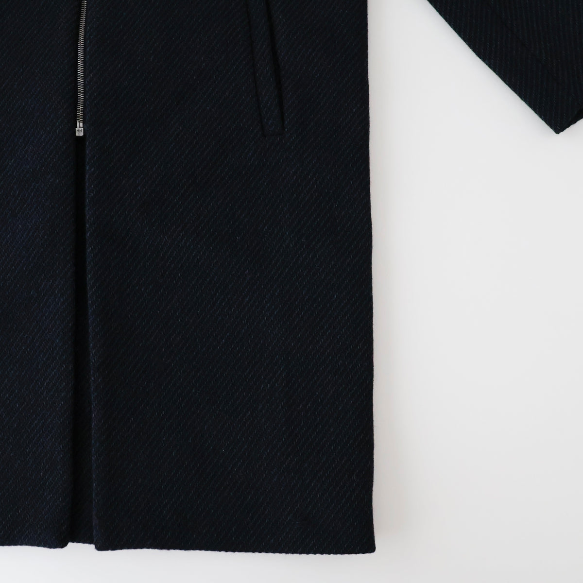 Ronan Structured Zip Coat in Wool