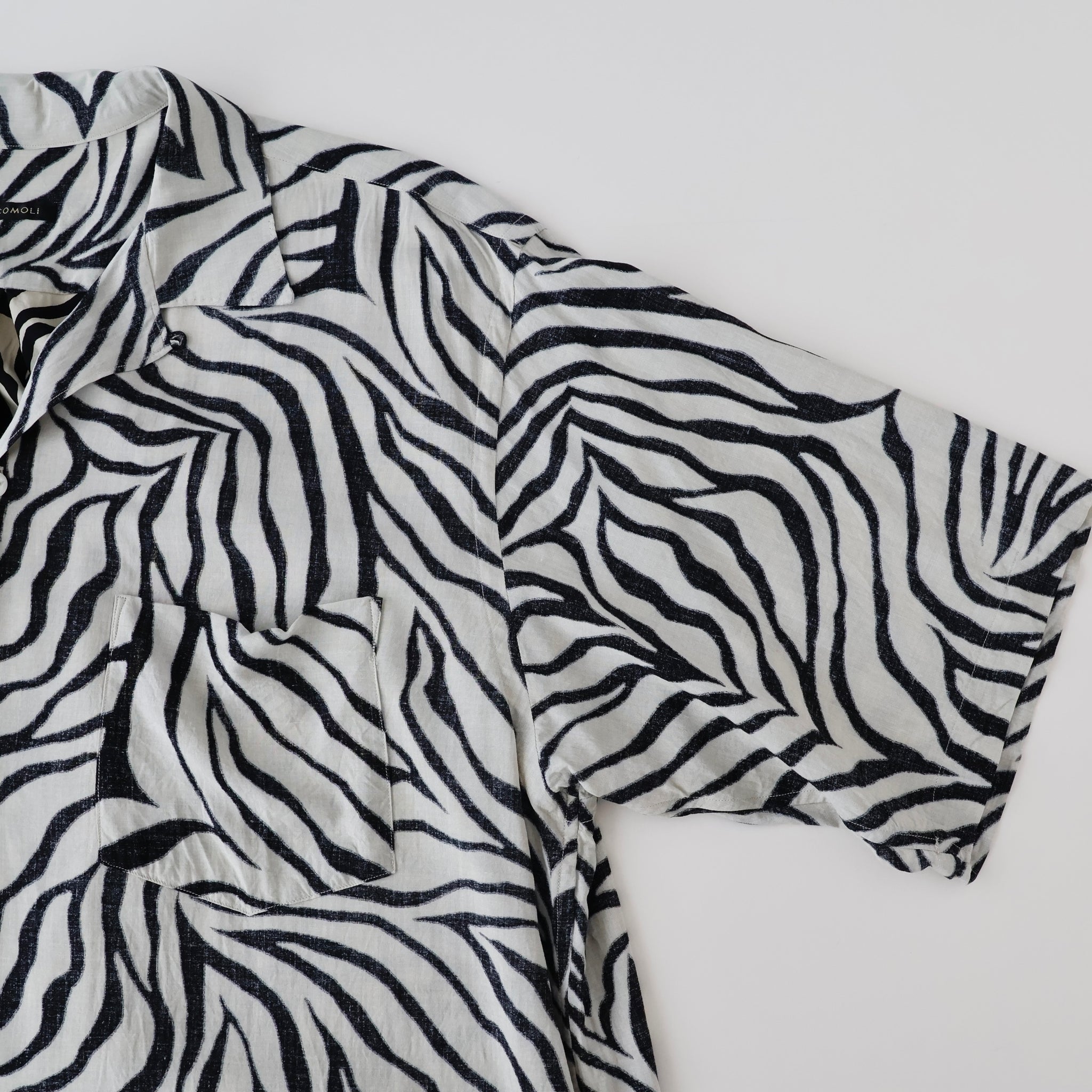 ZEBRA 半袖オープンカラーシャツ