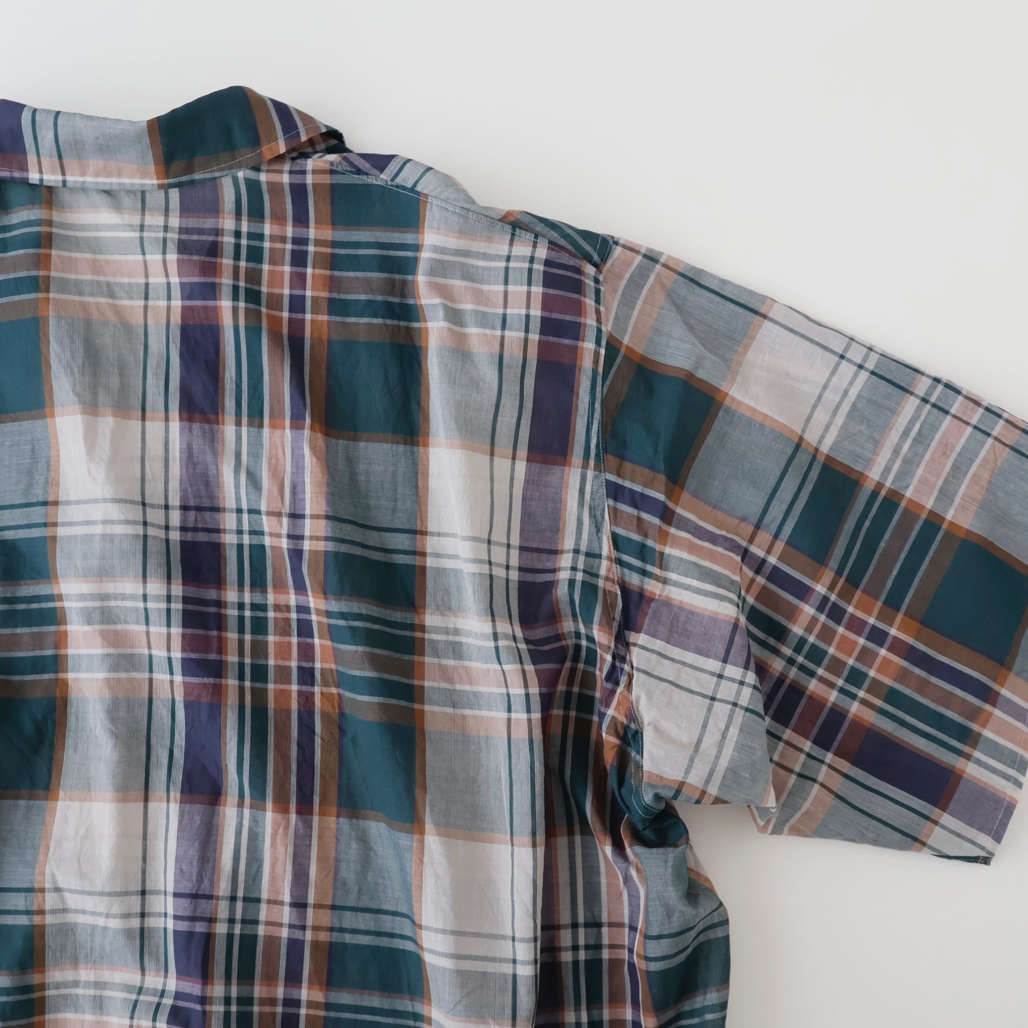 Gauze Plaid Pullover SS Shirt