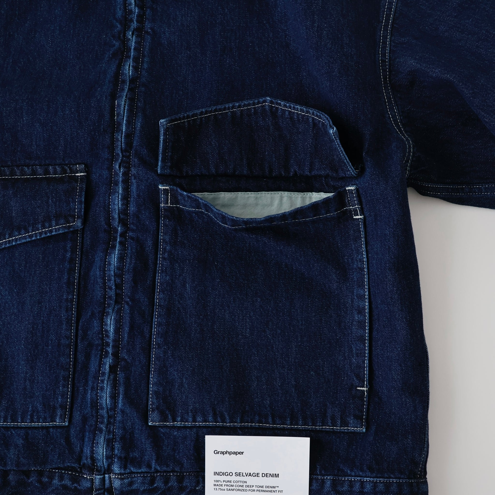 Selvage Denim Zip Jacket - ref. / Web Store