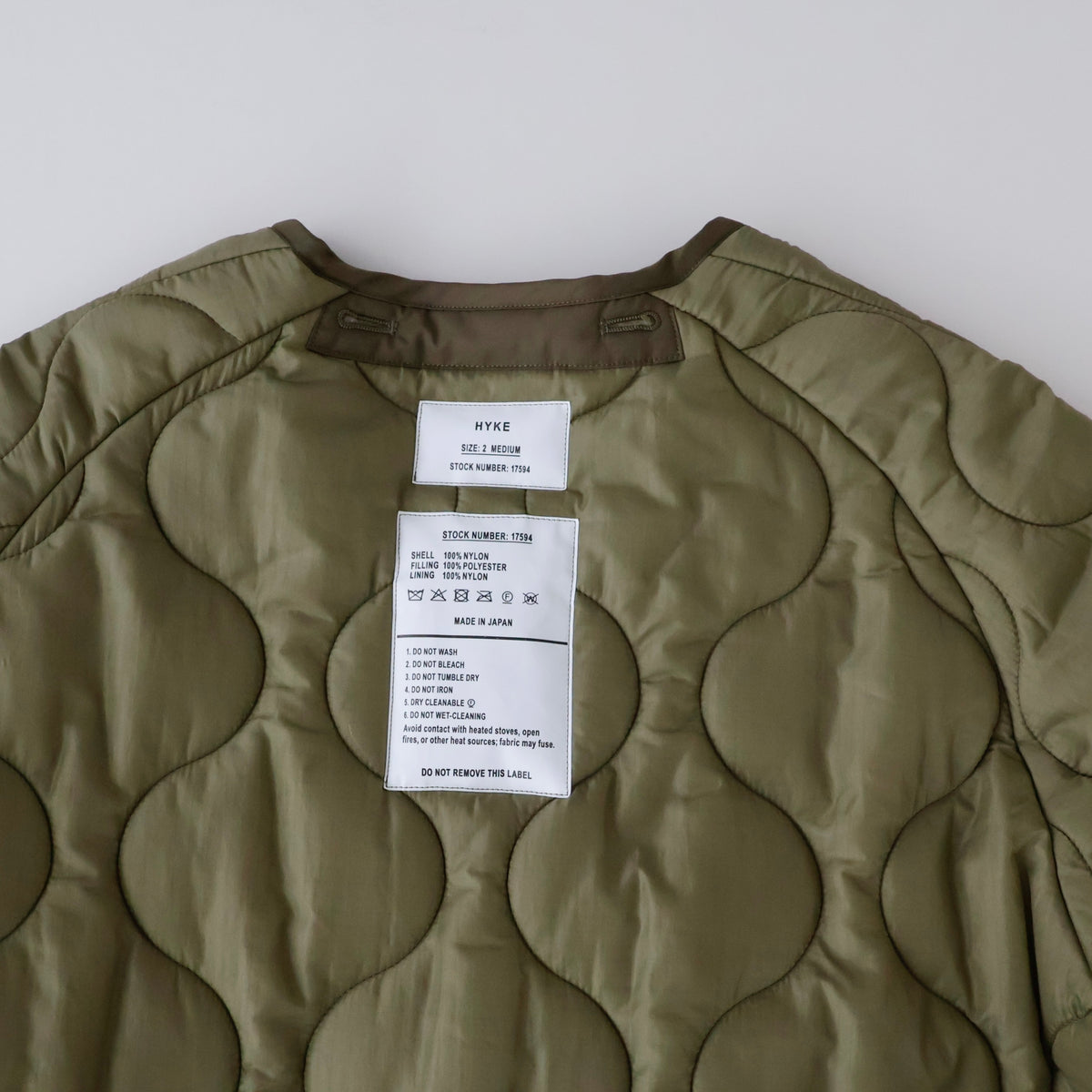 QUILTED LINER COAT