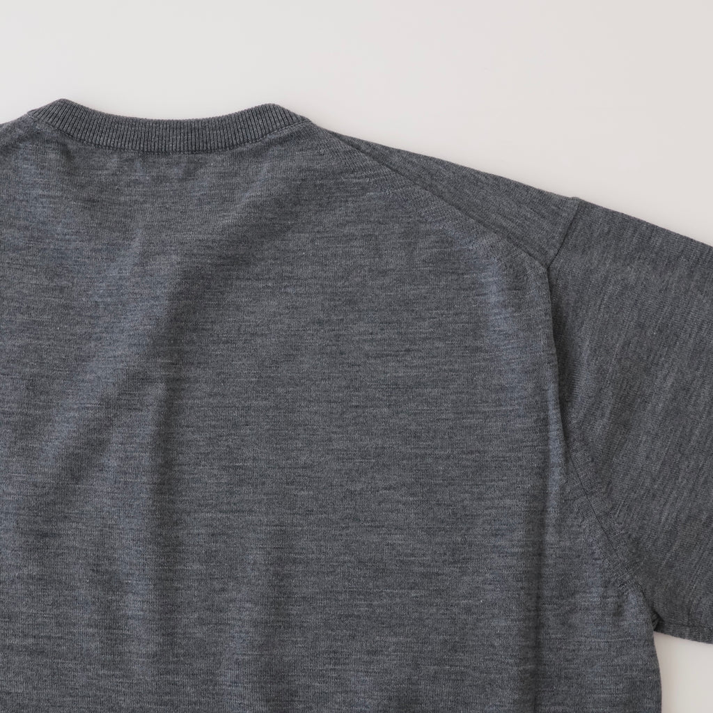 Wool Knit Henley Neck Sweater | ref. / Web Store