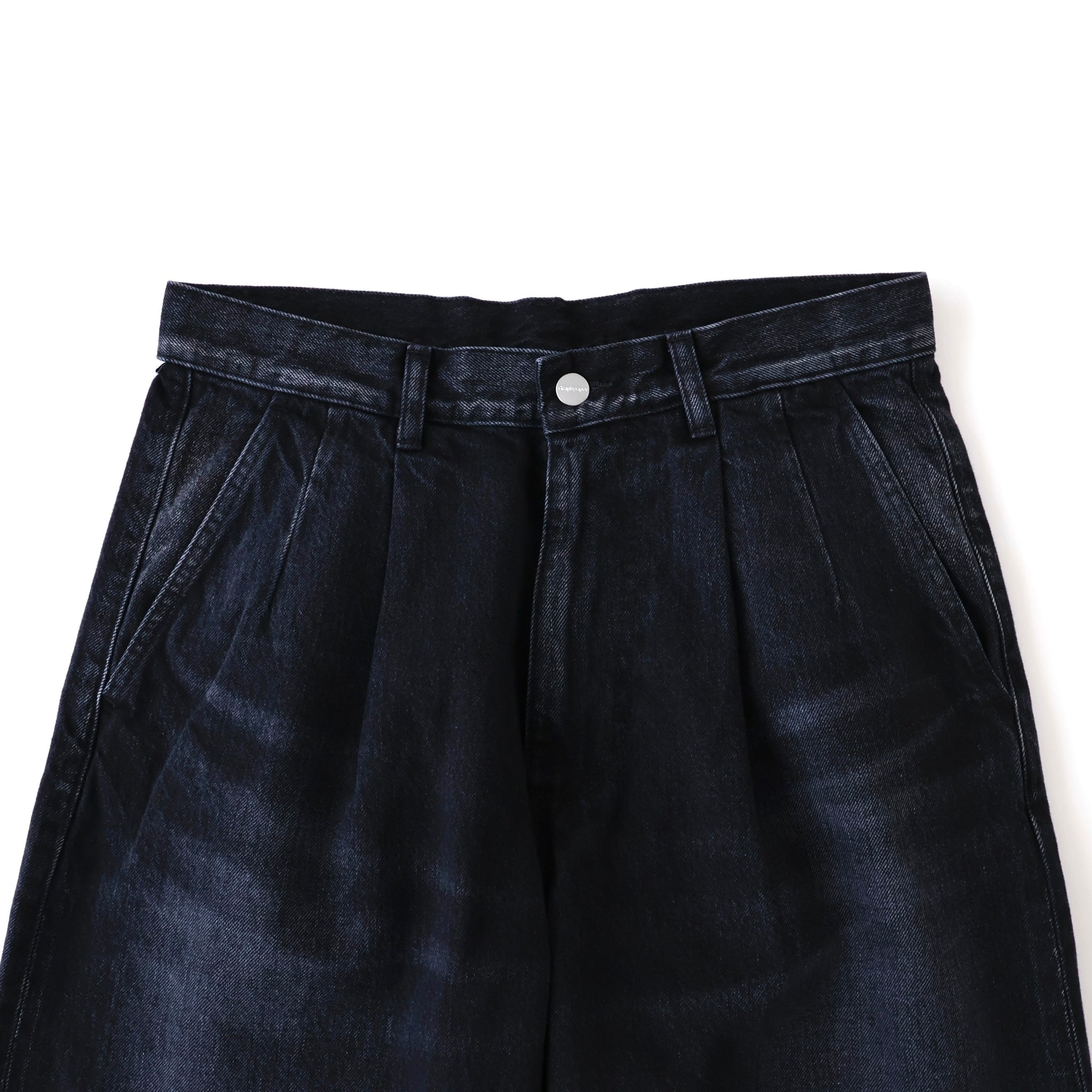 Selvage Denim Two Tuck Tapered Pants - ref. / Web Store
