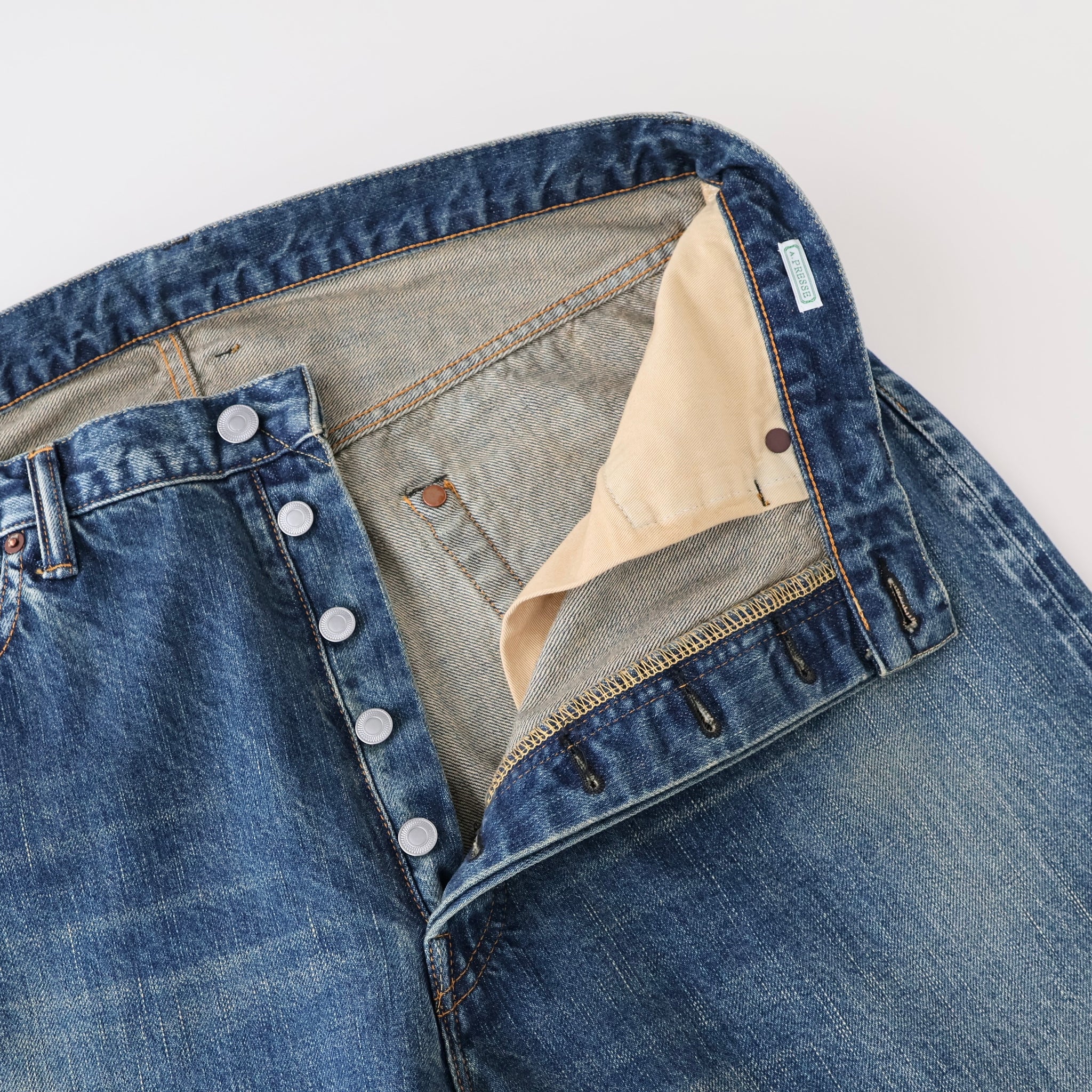 Washed Denim Wide Pants - ref. / Web Store