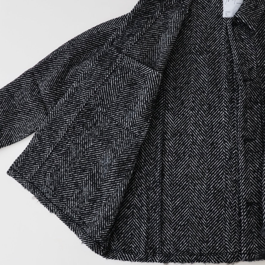DAMAGE WOOL HERRINGBONE COVER ALL