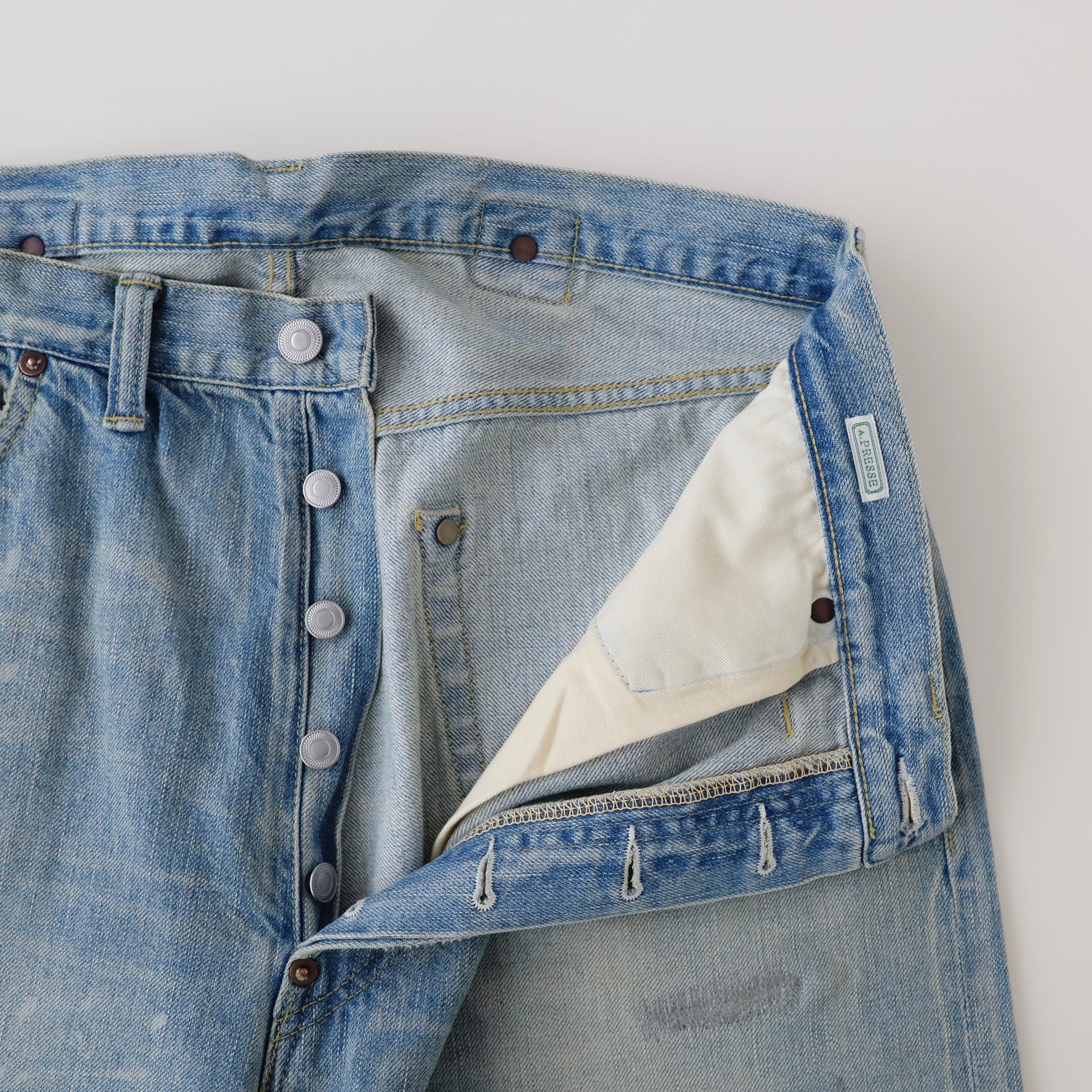 No.37 Washed Wide Denim Pants