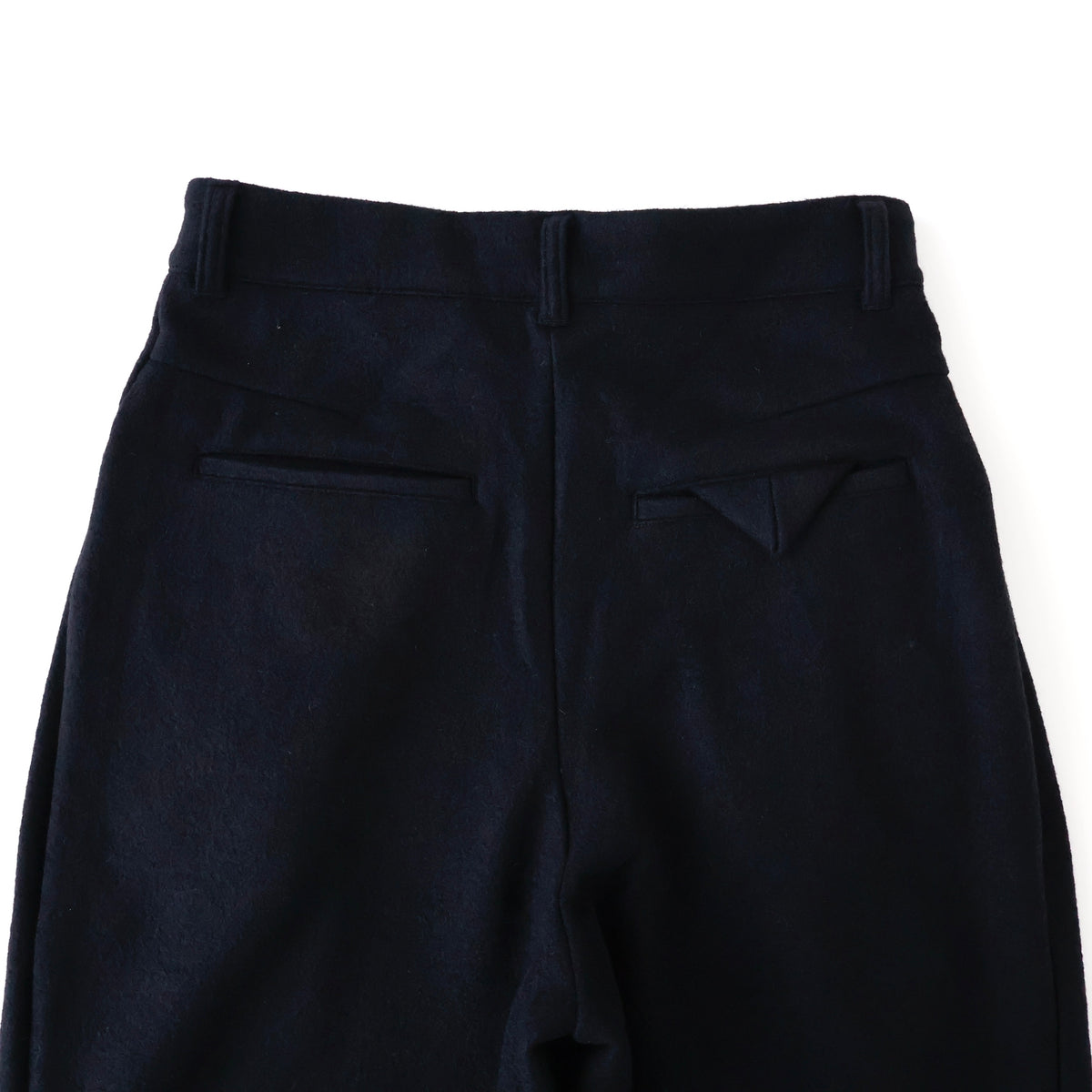 WOOL CUT WIDE TUCK SLACKS