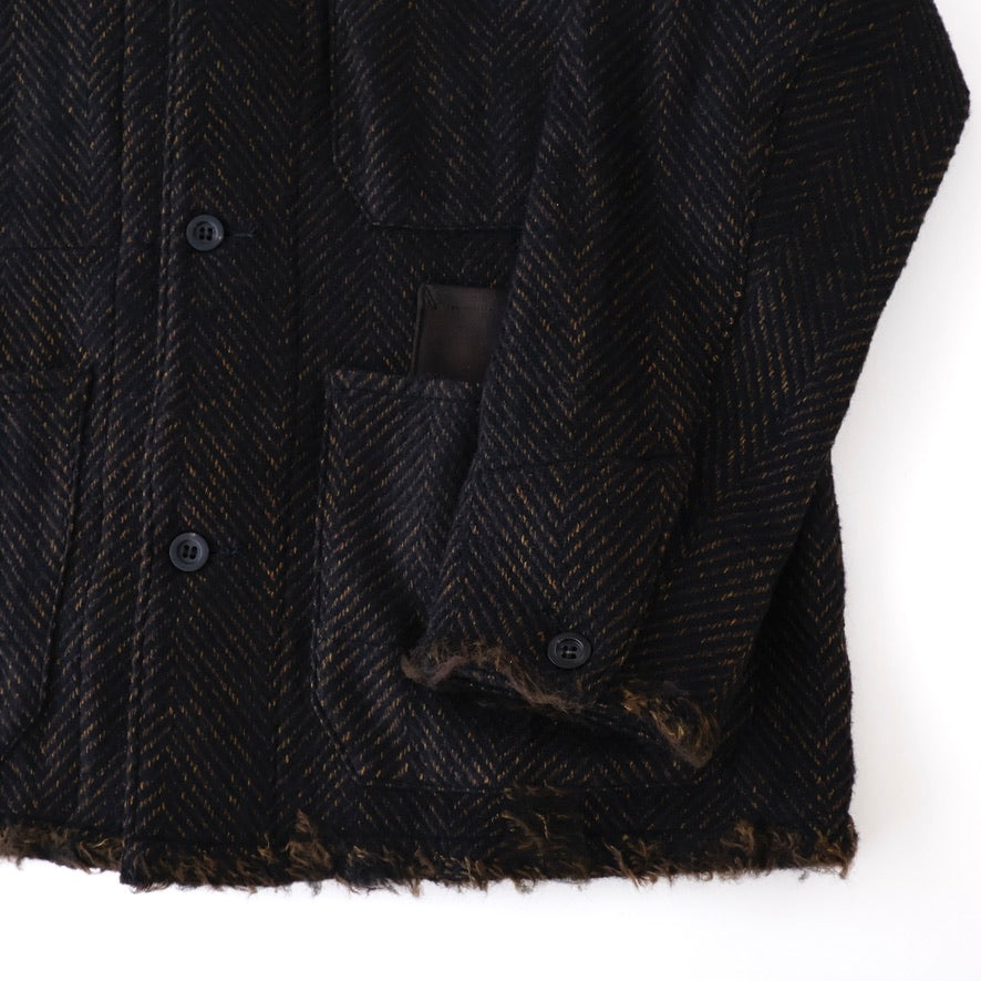 DAMAGE WOOL HERRINGBONE COVER ALL