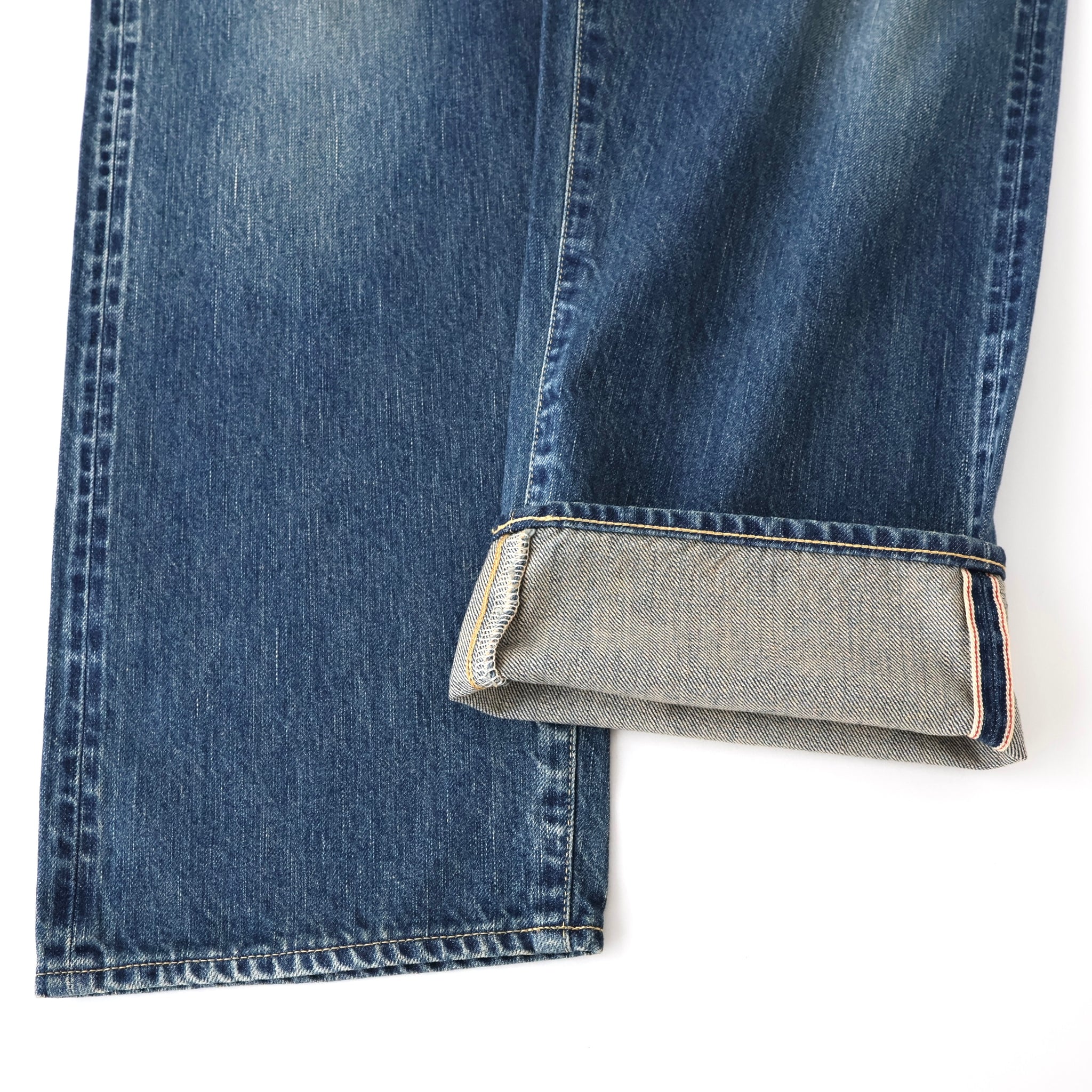 Washed Denim Wide Pants - ref. / Web Store