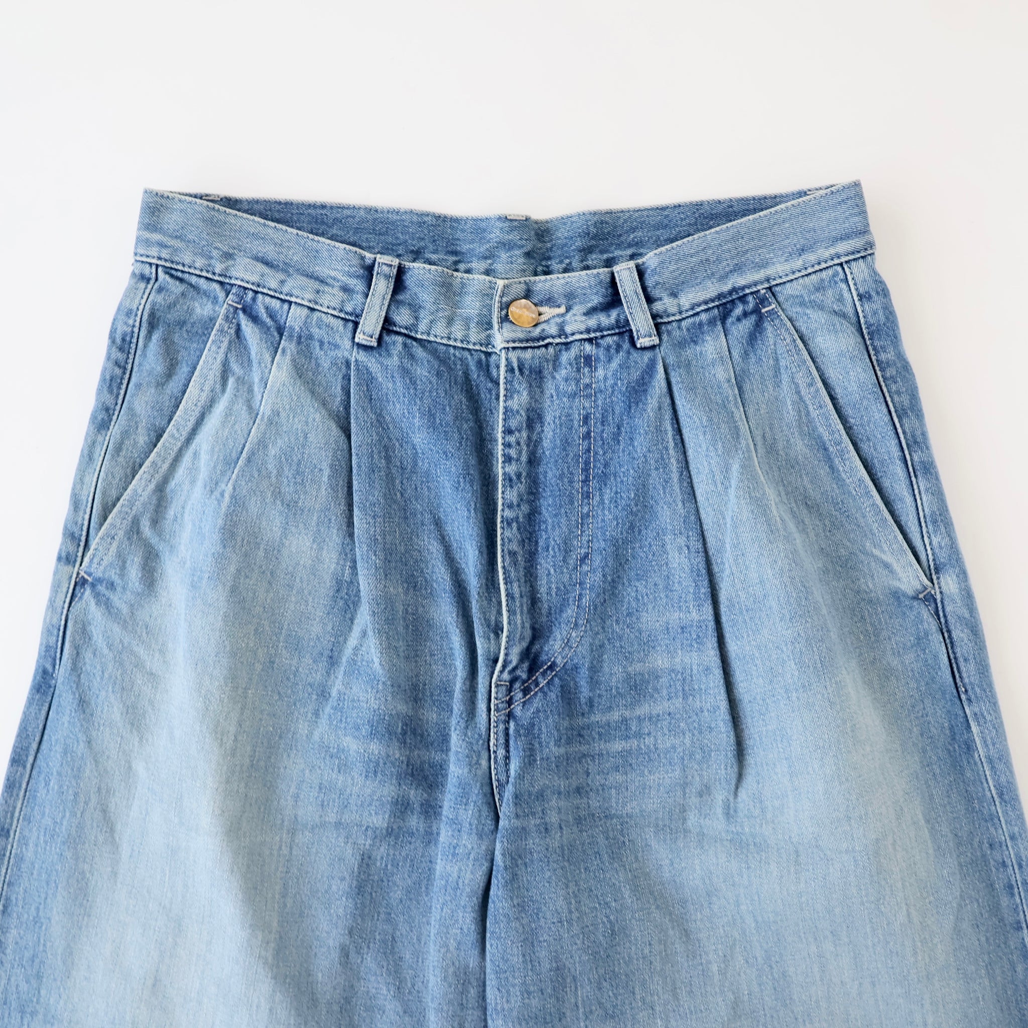 Selvage Denim Two Tuck Pants