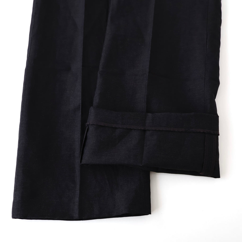 Dylan Flared Trousers in Linen & Wool - ref. / Web Store