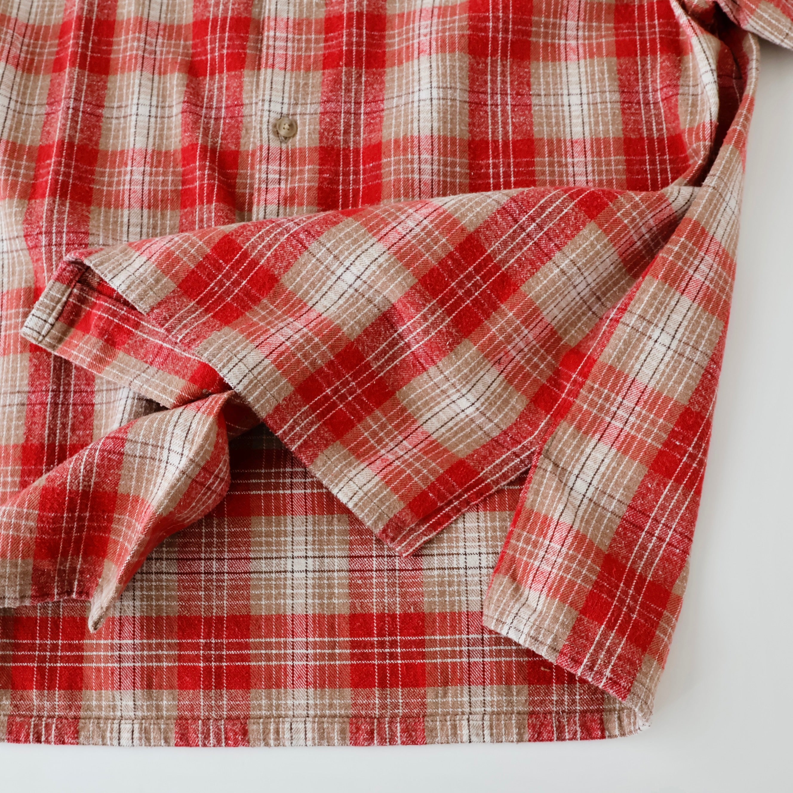 Vintage Cotton Silk Nep Twill Check Shirt | ref. / Web Store