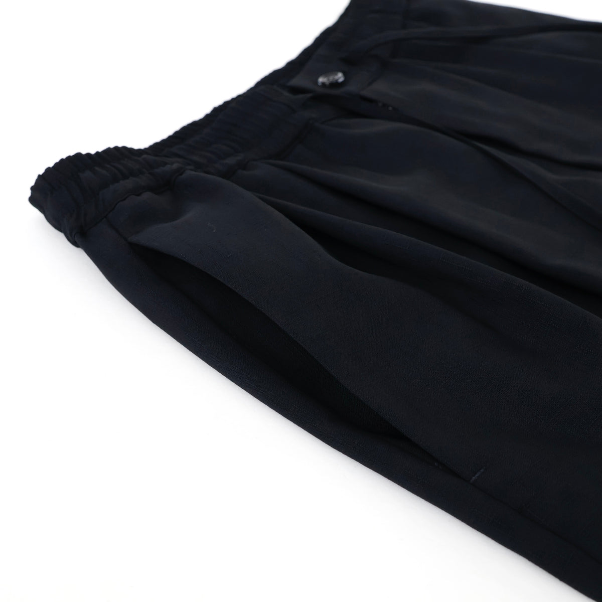 Wool Hopsack Drawstring Track Pants